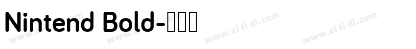Nintend Bold字体转换